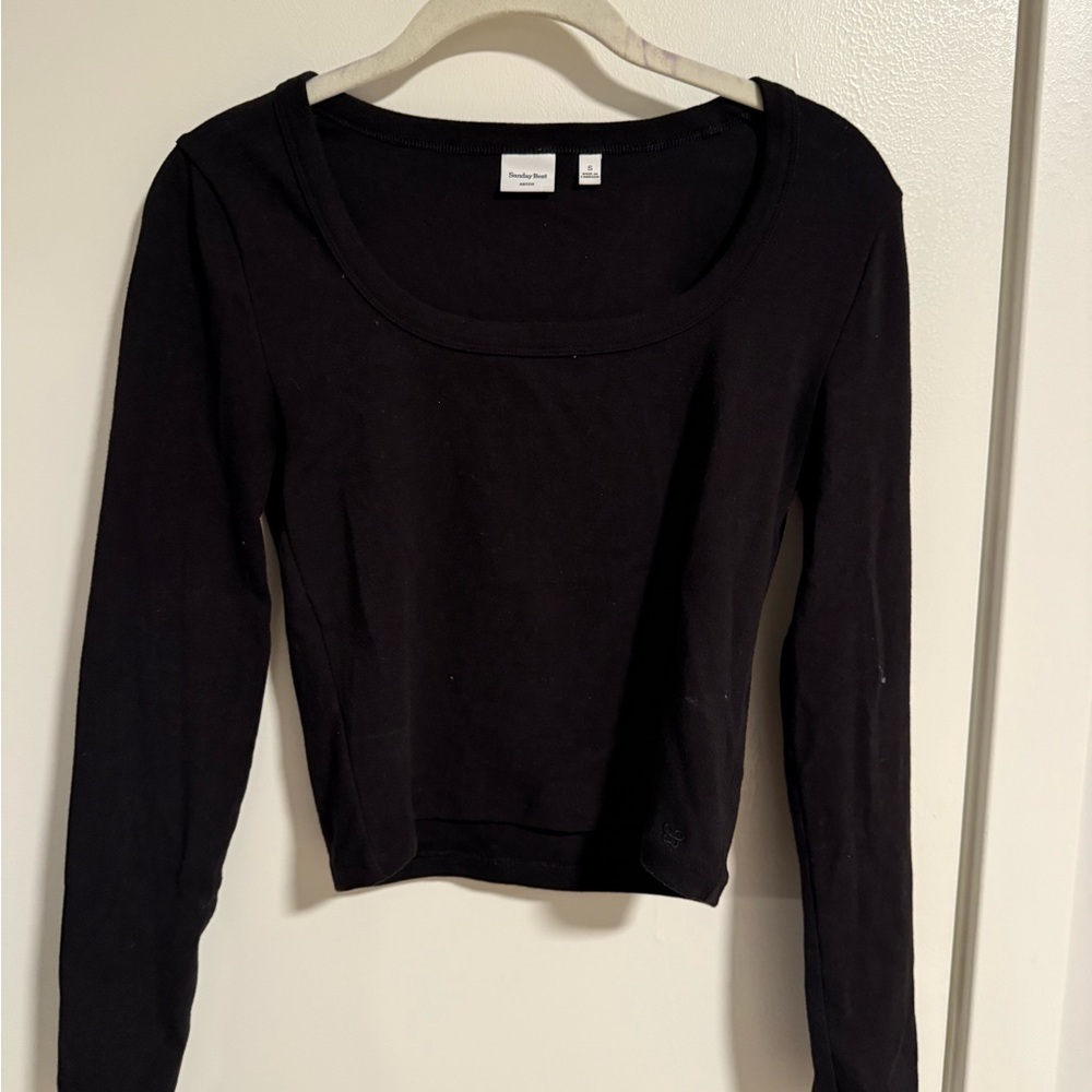 Aritzia Black Long Sleeve Women's Top